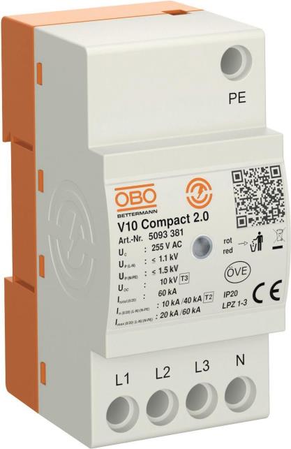 OBO OBO V10 Compact2.0 Überspannungsable 5093381 (5093381) von OBO Bettermann