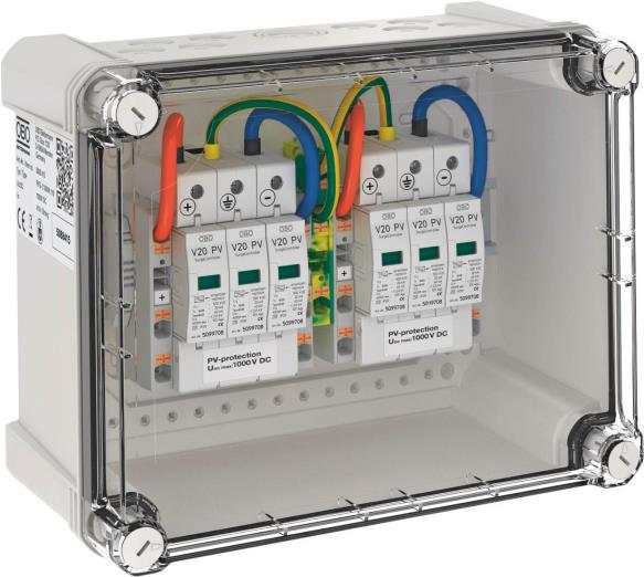 OBO PVG-C1000K Â Generatoranschluss- kasten 2x1 PV-String a.2 WR-MPP 5088415 (5088415) von OBO Bettermann