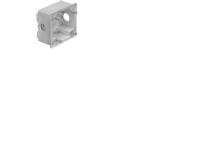 OBO CEE-Unterputz-/Kanaldose für den Hohlraumabstand 60 x 60 mm für die Unterputzmontage mit Zwischenflansch. von OBO