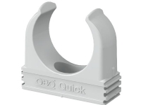OBO Rørholdere for metriske rør M25 med hul for skruemontage op til Ø6mm polypropylen lysegrå - (100 stk.) von OBO