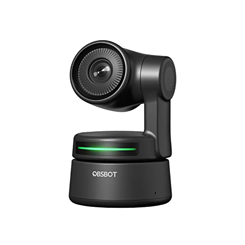 OBSBOT Tiny AI-Powered PTZ Webcam, Full HD 1080p Video Conferencing, Recording and Streaming - Black von OBSBOT
