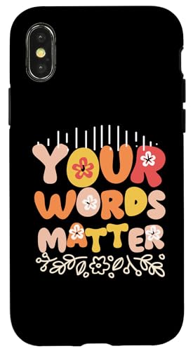 Deine Worte sind wichtig, lustiger SLP-Sprachpathologe Hülle für iPhone X/XS von OBUYZ