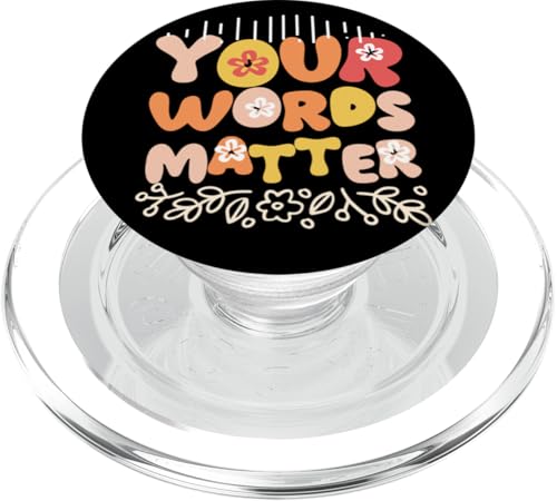 Deine Worte sind wichtig, lustiger SLP-Sprachpathologe PopSockets PopGrip für MagSafe Deine Worte sind wichtig, lustiger SLP-Sprachpathologe PopSockets PopGrip für MagSafe von OBUYZ