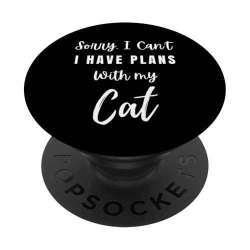 Ich habe Pläne mit meiner Katze PopSockets Klebender PopGrip Ich habe Pläne mit meiner Katze PopSockets Klebender PopGrip von OBUYZ