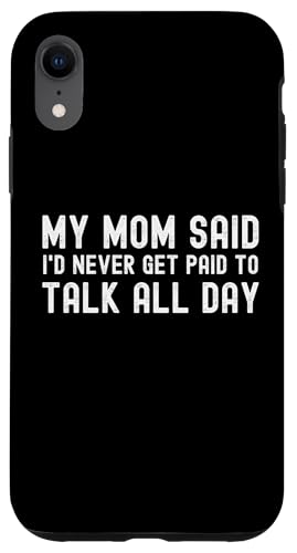Lustiger SLP Sprachpathologe My Mom Said Hülle für iPhone XR Lustiger SLP Sprachpathologe My Mom Said Hülle für iPhone XR von OBUYZ