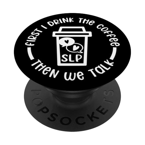 Lustiger Sprachpathologe Ich trinke den Kaffee, dann reden wir PopSockets Klebender PopGrip Lustiger Sprachpathologe Ich trinke den Kaffee, dann reden wir PopSockets Klebender PopGrip von OBUYZ