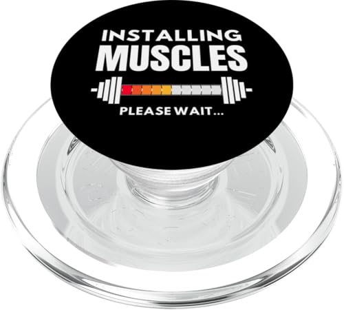 Lustiges Fitnessstudio, Workout, Fitness, Muskelaufbau PopSockets PopGrip für MagSafe von OBUYZ