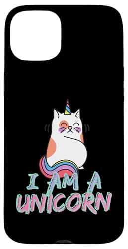 Lustiges Katzen-Einhorn Hülle für iPhone 15 Plus von OBUYZ