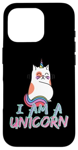 Lustiges Katzen-Einhorn Hülle für iPhone 16 Pro von OBUYZ