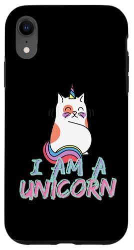 Lustiges Katzen-Einhorn Hülle für iPhone XR von OBUYZ