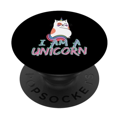 Lustiges Katzen-Einhorn PopSockets Klebender PopGrip Lustiges Katzen-Einhorn PopSockets Klebender PopGrip von OBUYZ