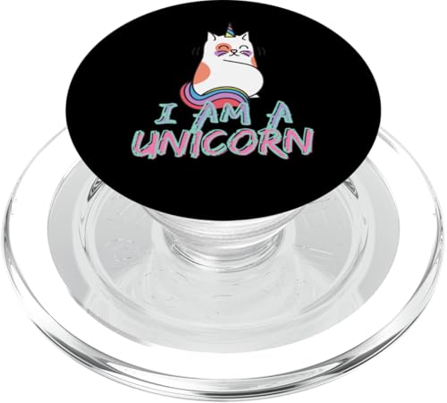 Lustiges Katzen-Einhorn PopSockets PopGrip für MagSafe Lustiges Katzen-Einhorn PopSockets PopGrip für MagSafe von OBUYZ