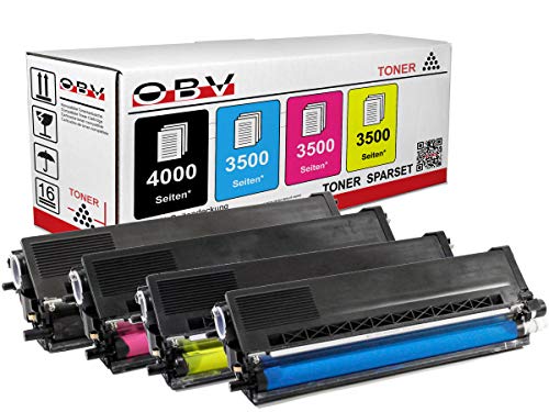 OBV 4 x kompatibler Toner als Ersatz für Brother TN-326 für MFC-L8600CDW / MFC-L8650CDW / MFC-L8850CDW / DCP-L8400CDN / DCP-L8450CDW / HL-L8250CDN / HL-L8350CDW / HL-L8350CDWT von OBV