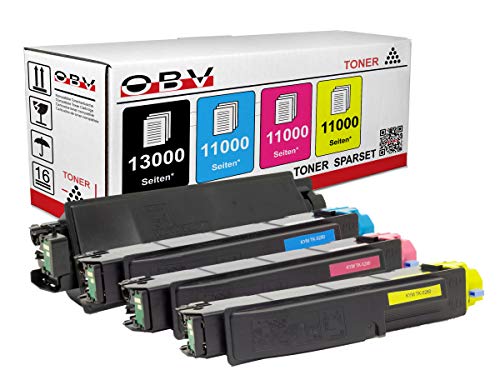 OBV Sparset 4X Toner kompatibel mit Kyocera ECOSYS M6235cidn M6235cidnt M6635cidn P6235cdn schwarz, Cyan, Magenta, gelb von OBV