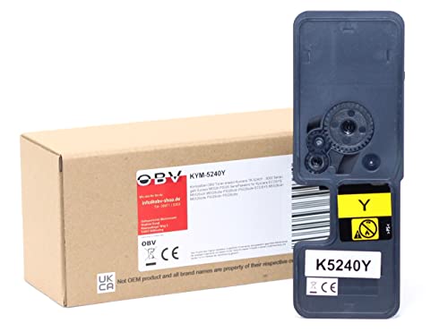 OBV kompatibler Ecosys M5526 P5026 Serie Toner als Ersatz für Kyocera TK-5240Y für ECOSYS M5526cdn M5526cdw P5026cdn P5026cdw - 3000 Seiten gelb von OBV