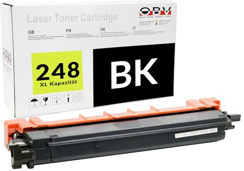 OBV kompatibler Toner als Ersatz für Brother 248XL TN-248XLK für MFC-L3760CDW DCP-L3560CDW HL-L3240CDW MFC-L3740CDWE HL-L3220CW DCP-L3520CDW MFC-L8390CDW - schwarz von OBV