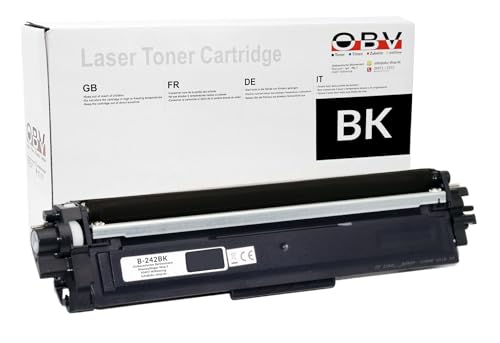 OBV kompatibler Toner als Ersatz für Brother TN-242BK schwarz für MFC-9142CDN 9332CDW 9342CDW HL-3142CW HL-3152CDW HL-3172CDW DCP-9022CDW von OBV