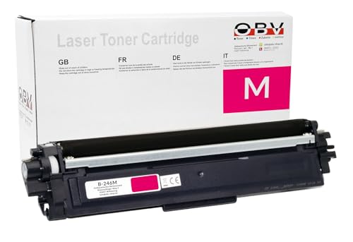 OBV kompatibler Toner als Ersatz für Brother TN-245M / TN-241M für Brother MFC-9332CDW DCP-9022CDW HL-3142CW MFC-9142CDN HL-3152CDW MFC-9140CDN DCP-9017CDW HL-3140CW Magenta (rot) 2200 Seiten von OBV