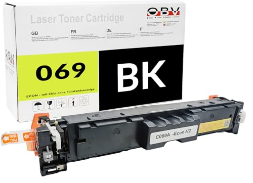 OBV kompatibler Toner als Ersatz für Canon 069 069H für LBP-673Cdw LBP-674 MF753 MF756 MF751 MF752Cdw MF754Cdw ohne Füllstandsanzeige (schwarz, Standard) von OBV
