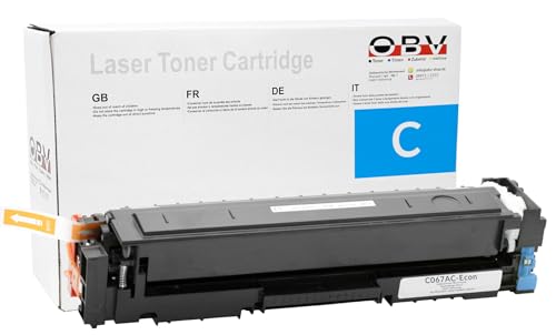 OBV kompatibler Toner als Ersatz für Canon Cartridge 067 5101C002 für Canon LBP-631Cw LBP-633Cdw MF651Cw MF655Cdw MF655Cx MF657Cdw mit Chip ohne Füllstandsanzeige - Cyan von OBV