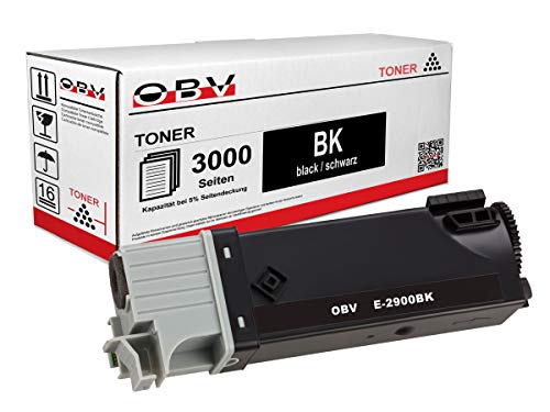 OBV kompatibler Toner als Ersatz für Epson S050630 für Epson C2900 CX29NF CX29DNF C2900DN schwarz, 3000 Seiten von OBV