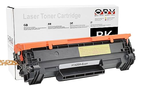 OBV kompatibler Toner als Ersatz für HP 142A w1420a für Laserjet MFP M139w /M140w / M110 / M109 / M142w (Nicht für HP+ Drucker / Modelle mit e geeignet) - schwarz von OBV