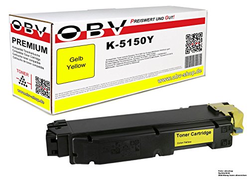OBV kompatibler Toner als Ersatz für Kyocera TK-5150Y für Kyocera Ecosys P6035 P6035cdn M6535cidn M6035cidn gelb von OBV