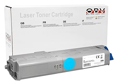 OBV kompatibler Toner als Ersatz für Oki 46490607 für Oki C532 C532DN C542DN mc563 MC563DN mc573 MC573DN Cyan von OBV