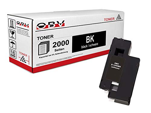 OBV kompatibler Toner schwarz für Dell 1250 / 1250C / 1350 / 1350CNW / 1355 / 1355CN / 1355CNW / Große Kapazität 2000 Seiten von OBV