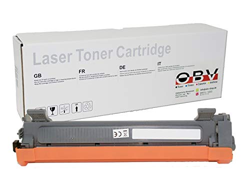 OBV kompatibler XL Toner als Ersatz für Brother TN 1050 für HL-1110 HL-1112 HL-1210W HL-1212W MFC-1810 MFC-1910W MFC-1911NW MFC-1915W DCP-1510 DCP-1512R DCP-1601 DCP-1610W DCP-1612W, 2000 Seiten schwarz von OBV