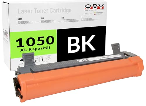 OBV TN-1050 kompatibler XL Toner als Ersatz für Brother TN1050 für HL-1110 HL-1112 HL-1210W HL-1212W MFC-1810 MFC-1910W MFC-1915W DCP-1510 DCP-1601 DCP-1610W DCP-1612W - 2000 Seiten von OBV