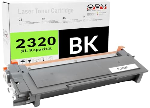 OBV TN2320 kompatibler XXL Toner als Ersatz für Brother TN-2320 für L2520DW L2540DN L2560DW L2700DW L2320D L2340DW L2360DN L2360DW L2365DW L2380DW L2720DW L2740CW L2740DW 5200 Seiten schwarz von OBV