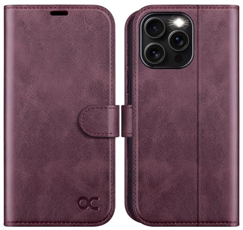 OCASE iPhone 16 Pro Hülle Handyhülle Premium PU Leder, Kartenfach Standfunktion, RFID Mahutzhülle Klapphülle Handytasche Lederhülle Kompatibel für iPhone 16 Pro 6,3 Zoll Mauve OCASE iPhone 16 Pro Hülle Handyhülle Premium PU Leder, Kartenfach Standfunktion, RFID Mahutzhülle Klapphülle Handytasche Lederhülle Kompatibel für iPhone 16 Pro 6,3 Zoll Mauve von OCASE