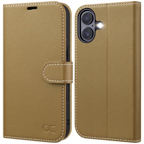 OCASE iPhone 16 Hülle Handyhülle Premium PU Leder, Kartenfach Standfunktion, RFID Schutzhülle, Klapphülle Handytasche Lederhülle Kompatibel für iPhone 16 6,1 Zoll Kupfer OCASE iPhone 16 Hülle Handyhülle Premium PU Leder, Kartenfach Standfunktion, RFID Schutzhülle, Klapphülle Handytasche Lederhülle Kompatibel für iPhone 16 6,1 Zoll Kupfer von OCASE