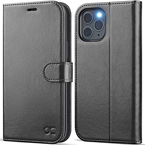 OCASE Handyhülle iPhone 12 Pro MAX Hülle [Premium PU Leder] [Kartenfach] [Magnetverschluss] Lederhülle RFID Schutzhülle Klapphülle Tasche Case Cover Etui Kompatibel für iPhone 12 Pro MAX 5G (Grau) von OCASE