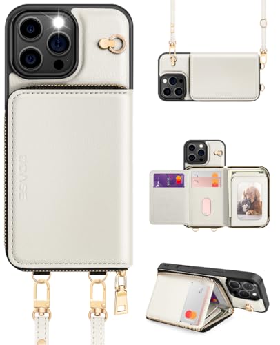 OCASE Hülle für iPhone 16 Pro Max, RFID-Blockierung PU-Leder Reißverschluss Handtasche Geldbörse Flip Cover, Kickstand Folio Case mit Kartenschlitzen Halter Handgelenkband Lanyard Beige OCASE Hülle für iPhone 16 Pro Max, RFID-Blockierung PU-Leder Reißverschluss Handtasche Geldbörse Flip Cover, Kickstand Folio Case mit Kartenschlitzen Halter Handgelenkband Lanyard Beige von OCASE