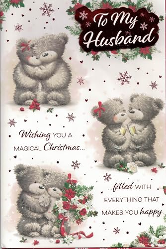 Extra große Weihnachtskarte für Ehemann, traditionelles Weihnachtsdesign mit 8-seitigem Einsatz, 30,5 x 20,3 cm, OE. Extra große Weihnachtskarte für Ehemann, traditionelles Weihnachtsdesign mit 8-seitigem Einsatz, 30,5 x 20,3 cm, OE. von OCCASIONS EXPRESS