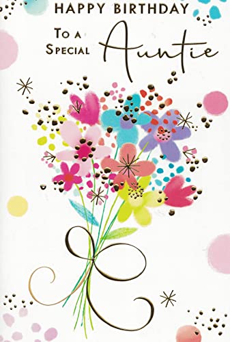 Geburtstagskarte für besondere Tante, modernes Blumendesign, 22,9 x 15,2 cm, OE. Geburtstagskarte für besondere Tante, modernes Blumendesign, 22,9 x 15,2 cm, OE. von OCCASIONS EXPRESS