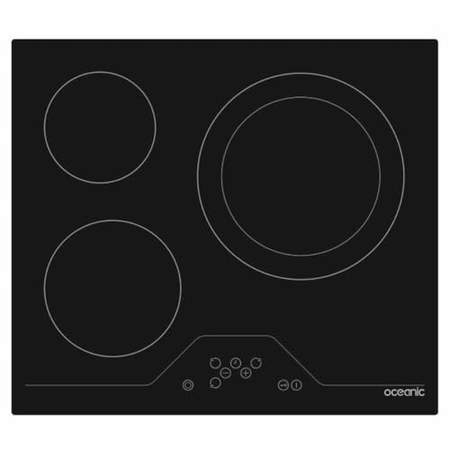 Plaque de cuisson vitrocéramique OCEANIC OCEATV3Z60B - 3 foyers - noir 5400W Plaque de cuisson vitrocéramique OCEANIC OCEATV3Z60B - 3 foyers - noir 5400W von OCEANIC