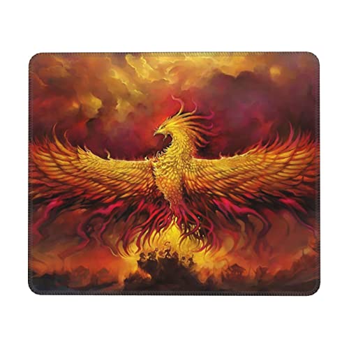 Fantasy Phoenix Multi Size Rubber Lock Edge Mouse Pad (horizontal) Office Mouse Pad, Home Mouse Pad von OCELIO