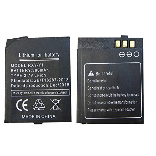 RYX-Y1 smart Watch Battery Y1 Battery for Smart Watch Phone 380mAh Battery for Y1 Long Standby Standby Battery von OCTelect