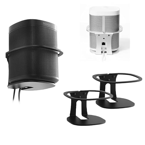 OCXLLEATLY Wandhalterung für SONOS One SL/Play:1 Smart Speaker, robuste Metall-Lautsprecherhalterung mit Schutzschienen, Heim-Audio-Zubehör, Schwarz OCXLLEATLY Wandhalterung für SONOS One SL/Play:1 Smart Speaker, robuste Metall-Lautsprecherhalterung mit Schutzschienen, Heim-Audio-Zubehör, Schwarz von OCXLLEATLY