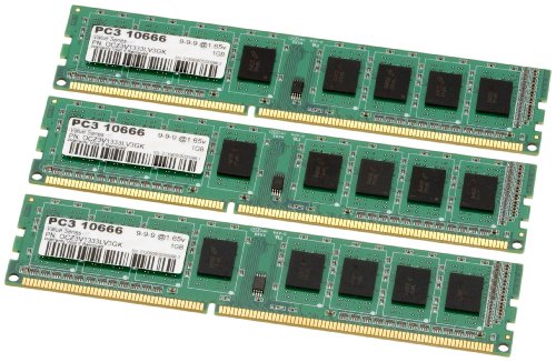 OCZ Valueram DDR3 PC3-10666 Arbeitsspeicher 3GB Kit (3X 1GB, 1333MHz, CL9) von OCZ