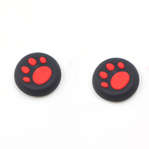 Silikon Daumen Griff Gap Cover Thumbstick Joystick für Sony PS3 PS4 PS2 Xbox One Xbox 360 Xbox One X S PS4 Pro Slim Katze Print 2 PCS Red Silikon Daumen Griff Gap Cover Thumbstick Joystick für Sony PS3 PS4 PS2 Xbox One Xbox 360 Xbox One X S PS4 Pro Slim Katze Print 2 PCS Red von OCity