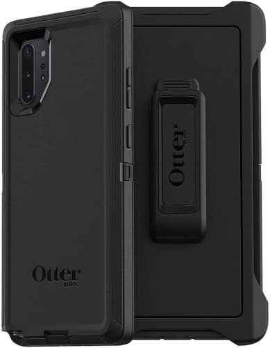 ODF Schutzhülle für Samsung Galaxy Note 10+ Plus, passend für OtterBox Defender mit Gürtelclip, Schwarz von ODF