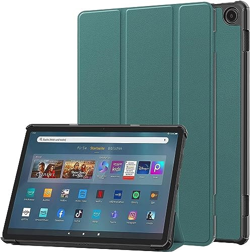 ODQQDO 11-Zoll-Tablet-Hülle 2023 Smart Case mit Auto Schlaf/Wach Ständer Schutzhülle Flip Cover,Nicht verfügbar für ipad 10.2(Peacock Blue) von ODQQDO