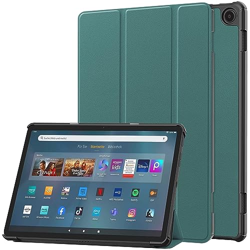 ODQQDO 11-Zoll-Tablet-Hülle 2023 Tri-Fold PU Lederhülle Schlanke Leichte Smart Case mit Auto Schlaf/Wach Ständer Schutzhülle Flip Cover von ODQQDO