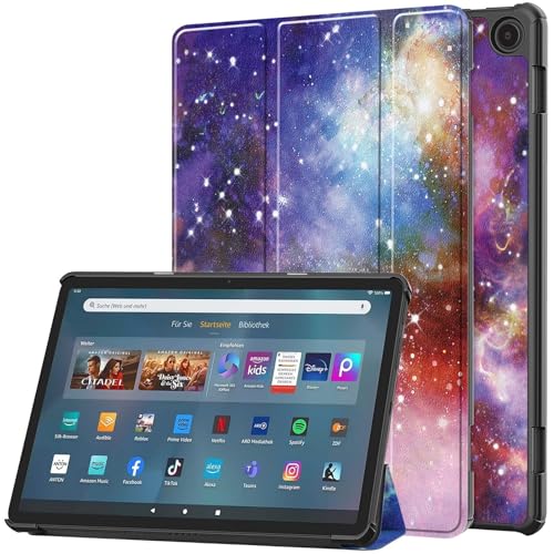 ODQQDO 11-Zoll-Tablet-Hülle 2023 Tri-Fold PU Lederhülle Schlanke Leichte Smart Case mit Auto Schlaf/Wach Ständer Schutzhülle Flip Cover von ODQQDO
