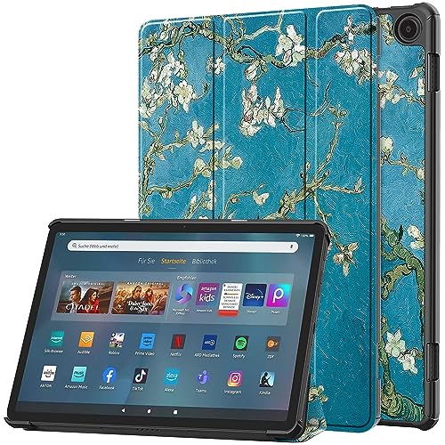 ODQQDO 11-Zoll-Tablet-Hülle 2023 Tri-Fold PU Lederhülle Schlanke Leichte Smart Case mit Auto Schlaf/Wach Ständer Schutzhülle Flip Cover von ODQQDO