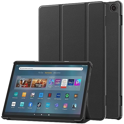 ODQQDO Hülle für Amazon Fire Max 11 (11 Zoll) Tri-Fold PU Lederhülle Schlanke Leichte Smart Case mit Auto Schlaf/Wach Ständer Schutzhülle Flip Cover von ODQQDO